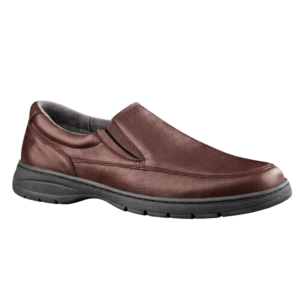 Jenker 2004 Marrón – Zapato de vestir cómodo de piel sin cordones